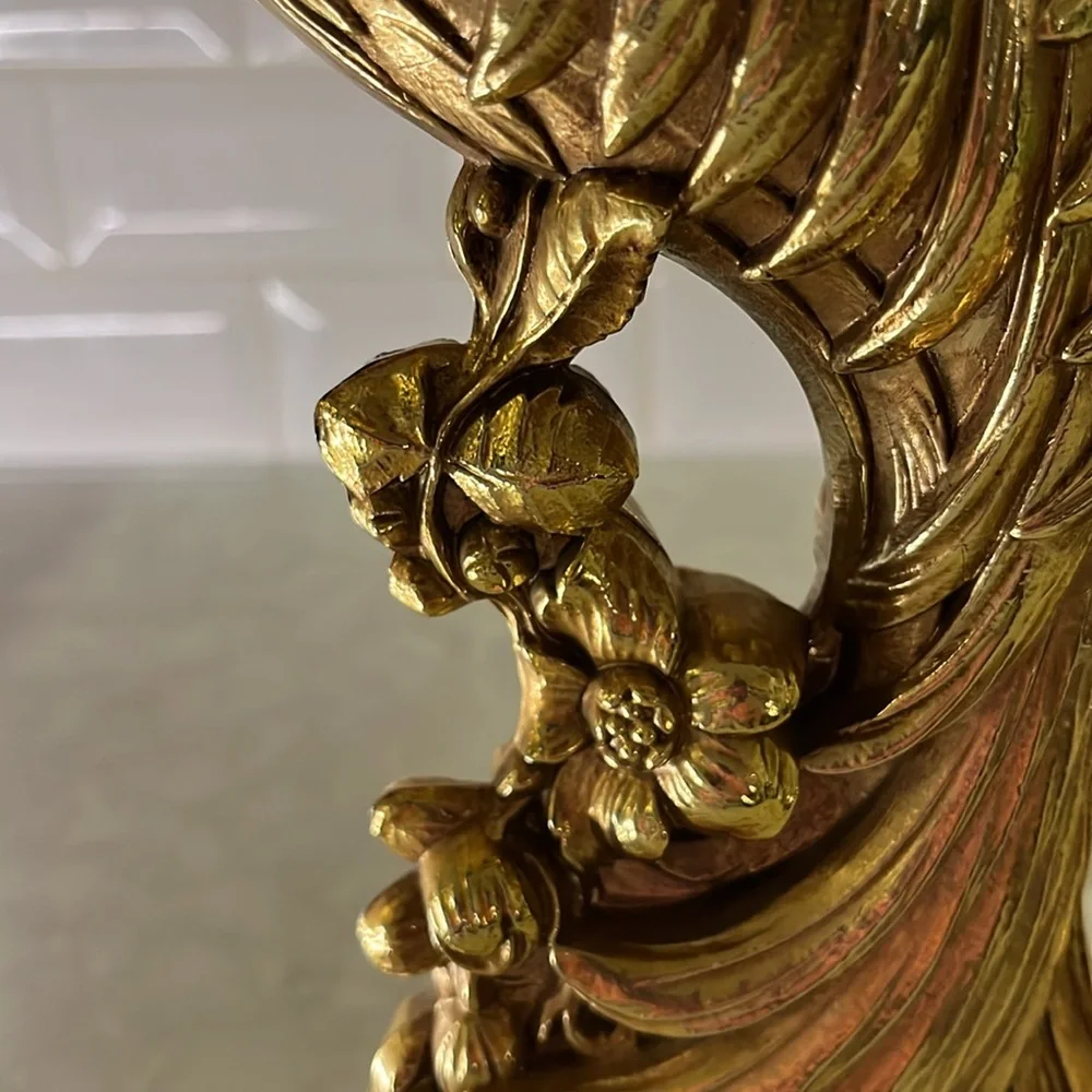 Vintage Syroco Gold Pheasant Peacock Mid Century Birds, Statues, Figurines - Picture 12 of 14